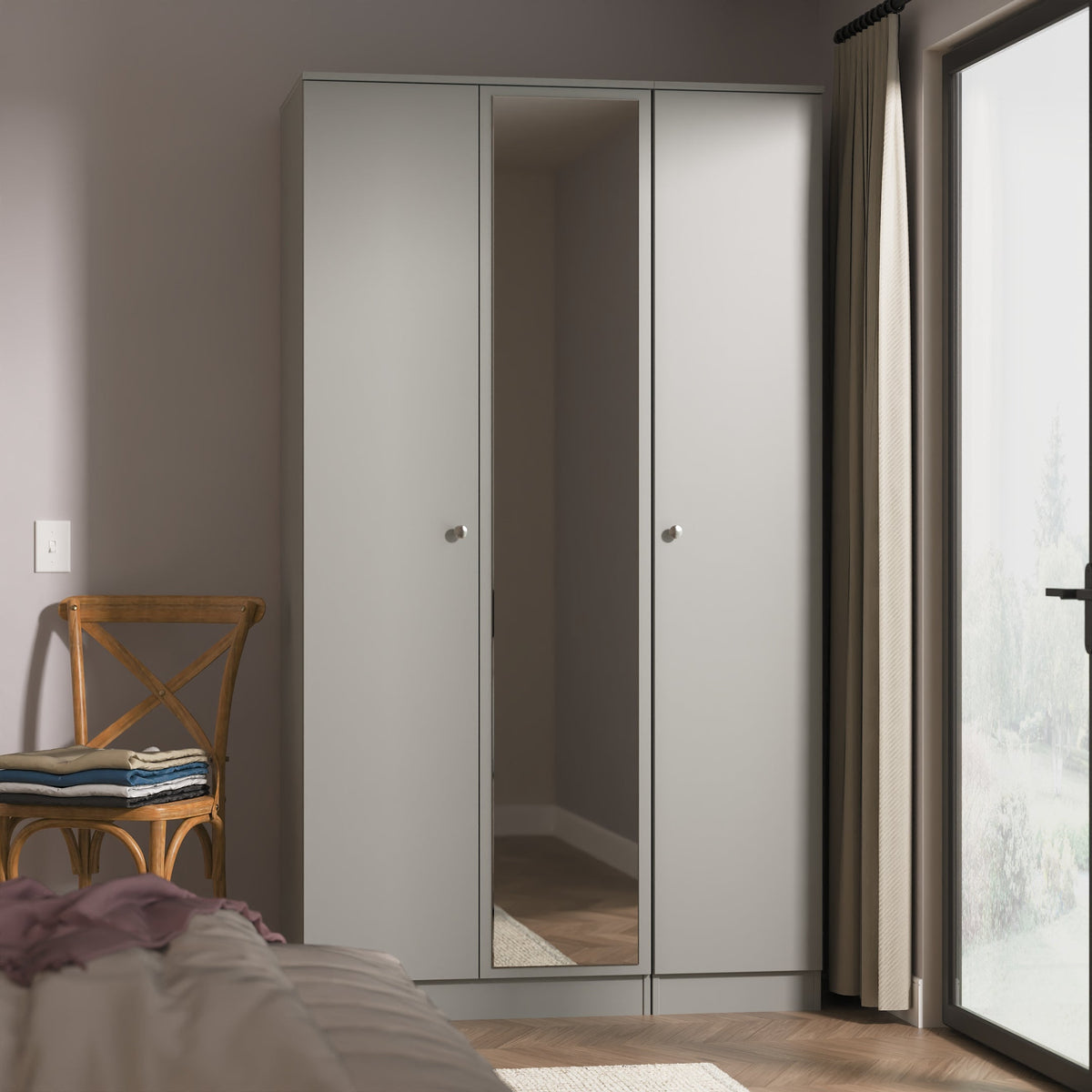 Yarmouth Tall Triple Mirror Robe