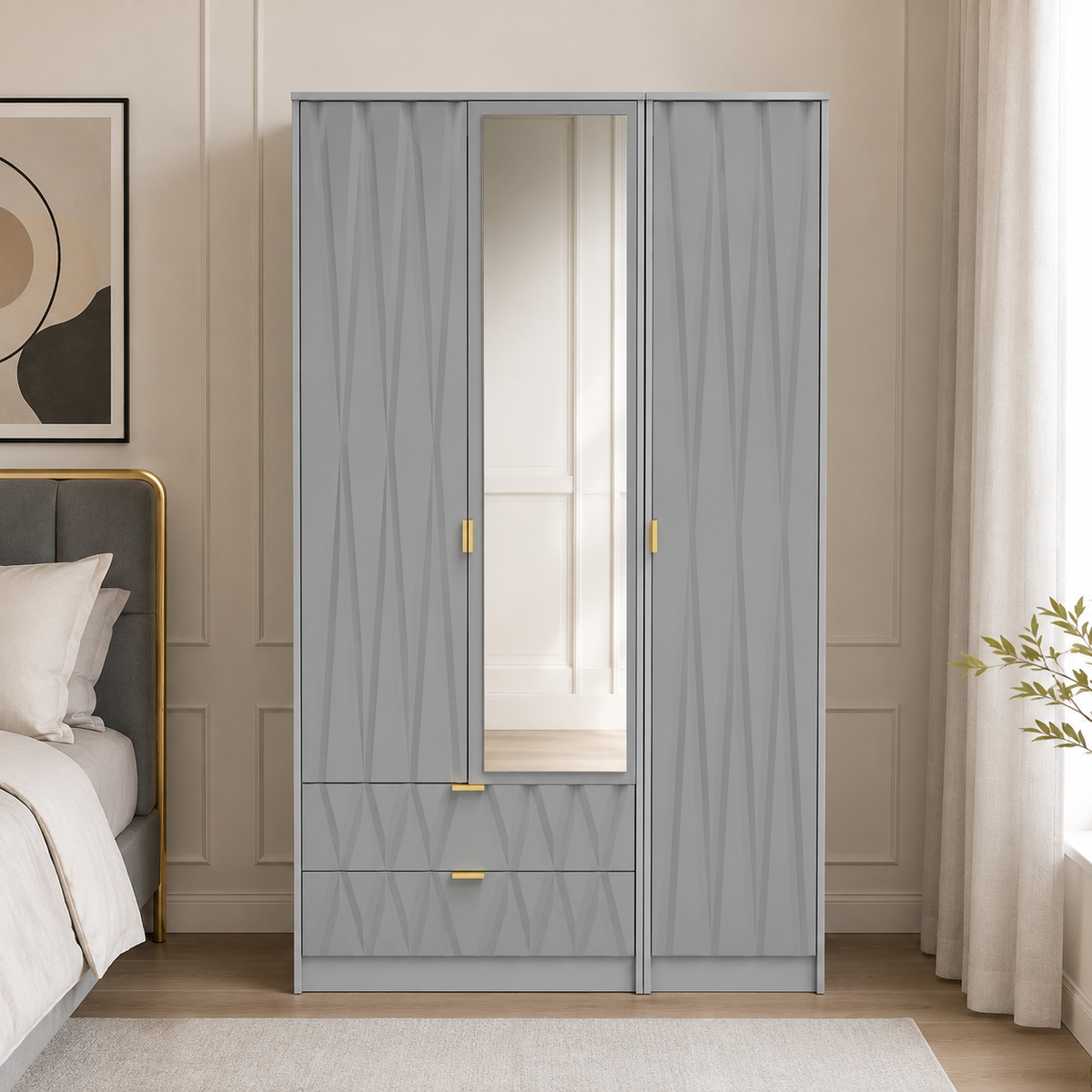 Las Vegas Tall Triple 2 Drawer Robe